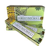 Fashnkart Forest Patchouli Deepika Masala Bastoncini di incenso Aggarbatti per il riscaldamento della casa, Pooja Temple Meditation & Yoga, arrotolati a mano, confezione da 3