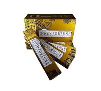 Fashnkart Good Fortune - Bastoncini di incenso Deepika Masala Aggarbatti per il riscaldamento della casa, tempio Pooja, meditazione e yoga, arrotolati a mano, confezione da 3
