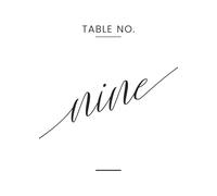 Fashnkart Numeri da tavolo con design dell'alfabeto, double face, per ricevimenti, baby shower, anniversari, compleanni, feste nuziali, 6 x 4, 50 pezzi