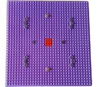 Fashnkart Tappetino per agopressione VIII - Terapia magnetica in metallo per alleviare il dolore, per la salute dei piedi, tappetini deluxe