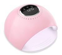 FASHSMILE Lampada LED Unghie UV - 84W Fornetto Unghie con 42 Luci a Rapida Asciugatura, Display LCD, 3 Impostazioni del Timer(60/90/120s), Casa e Salone per Unghie e Unghie Dei Piedi, Rosa