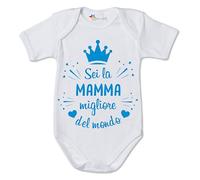 fashwork Body neonato divertente maschietto Sei la mamma migliore del mondo - idea regalo