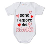 fashwork Body neonato divertente Sono l'amore dei nonni - idea regalo