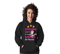 fashwork Felpa Barista Donna Personalizzabile Mestieri Divertente Semplicemente La Migliore al Mondo Idea Regalo