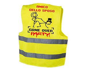 fashwork Gilet Addio al Celibato Amico dello Sposo Party - Taglia L-XL