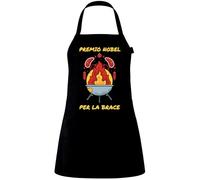 fashwork Grembiule da Cucina Divertente Premio Nobel per la Brace, Regalo Originale per Chef, Cuoco e Amanti di Barbecue, Griglia e Pizza