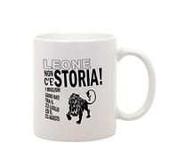 fashwork Tazza Compleanno - segni zodiacali Leone Non c' è Storia - Idea Regalo