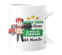 fashwork Tazza Corriere Migliore al Mondo Mug in ceramica