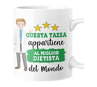 fashwork Tazza Dietista Migliore al Mondo Mug in ceramica