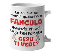 fashwork Tazza divertente Sai che se mandi qualcuno ironica simpatica Mug 11oz