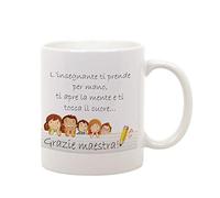 fashwork Tazza Maestra Come una madre insegna, racconta, incoraggia, abbraccia Mug in ceramica 11OZ idea regalo