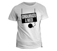 fashwork Tshirt condannato a Nozze- Addio al Celibato - Humor - in Cotone