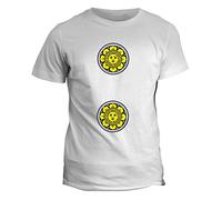 fashwork Tshirt Divertente Scopa Due di Denari - briscola - Maglietta Divertente - Idea Regalo