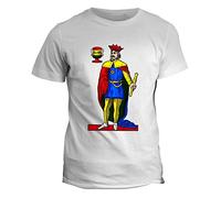 fashwork Tshirt Divertente Scopa Re di Coppe - briscola - Maglietta Divertente - Idea Regalo