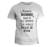 fashwork Tshirt Festa dei Nonni Essere Un Nonno Non è Un Lavoro è Uno Stile di Vita - Idea Regalo Nonno
