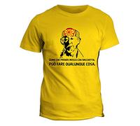 fashwork Tshirt Karate Palestra Kid - Maestro Miyagi - Uomo Che Prende Mosca con Bacchetta, può Fare Qualunque Cosa - Maglietta Idea Regalo