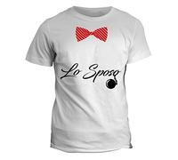 fashwork Tshirt Lo Sposo - Addio al Celibato - in Cotone