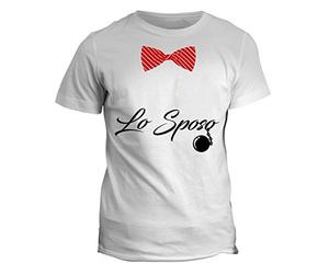 fashwork Tshirt Lo Sposo - Addio al Celibato - in Cotone
