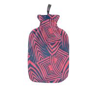 Fashy 67391 44 Borsa Dell'Acqua Calda Con Rivestimento di Peluche A Stampa Geo,