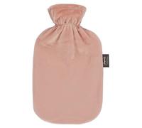 Fashy Borsa dell'acqua calda con rivestimento in ratina, super morbida, rosa, 2,0 l