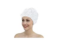 Fashy Cuffia da bagno Blüten 3454 – Bianco – Taglia Unica
