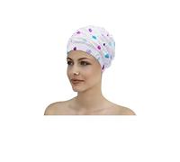 Fashy Cuffia da doccia con fascia larga, con pois colorati