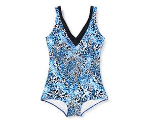 Fashy Damen Badeanzug, Costume Intero Donna, Multicolore con Motivo, 46D