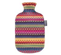 Fashy Peru Design Wärmeflasche Bottiglia di Acqua Calda, Multicoloured, 2 Stück (1er Pack)