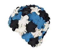Fashy Rubbe Petal cap Rubbe Petal cap, Nero-Bianco-Blu - Nero Bianco Blu, Taglia Unica