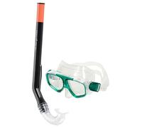 Fashy Set da snorkeling Junior per ragazzi, verde