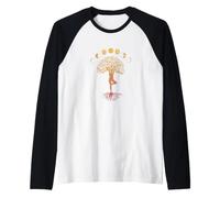 Fasi della Luna Retro Albero della Vita Maglia con Maniche Raglan