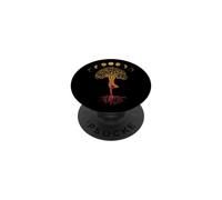 Fasi della Luna Retro Albero della Vita PopSockets PopGrip Adesivo