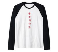 Fasi della Luna Spirituale Mindfulness Illustrazione Maglia con Maniche Raglan