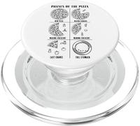 Fasi Della Pizza Amante Luna Divertente Gourmet Astronomia Chef PopSockets PopGrip per MagSafe