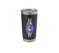 Fasi Lunari Astrologia Celeste Galassia Mistica Estetica Bicchiere termico in acciaio inox doppia parete