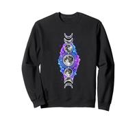Fasi Lunari Astrologia Celeste Galassia Mistica Estetica Felpa