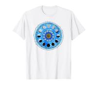 Fasi lunari con Un Cerchio di Stelle Maglietta