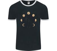 Fasi Lunari Eclissi Luna Piena Superluna Uomo Ringer T-Shirt FotL
