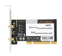 fasient1 Scheda WiFi Senza Fili | Adattatore WiFi per Scheda Wireless PCIe da 2,4 GHz 300 Mbps | Scheda di Rete WiFi PCI Express (PCIe) con Doppia Antenna per Giochi Desktop/PC