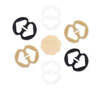 Fasionato Clip per spalline reggiseno donna, set da 6 con copri capezzoli in raso - clip regolabili antiscivolo per trasformare il reggiseno in racerback e nascondere le bretelle