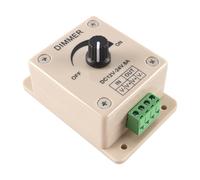 Fasizi 2 Pezzi Regolatore dimmer con manopola Manuale 12-24 V Regolatore PWM Interruttore in plastica Monocolore per Regolare la luminosità delle Strisce Luminose
