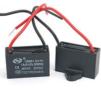Fasizi 2Pcs CBB61 1.8uF 450V AC 50/60Hz Condensatore di Funzionamento del Motore del Ventilatore del condizionatore d'Aria