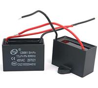 Fasizi 2Pcs CBB61 7uF 450V AC 50/60Hz Condensatore di Funzionamento del Motore del Ventilatore del condizionatore d'Aria