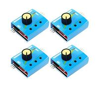 Fasizi 4pcs RC Servo Tester Multi 3CH ECS Coerenza Regolatore di Velocità Canali di Potenza CCPM Meter con Reverse - 2pcs