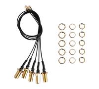 Fasizi 5 pezzi 20 cm/7,8" U.FL Mini PCI a inversione di polarità SMA Cavo antenna WiFi Cavo IPX a SMA femmina Cavo adattatore WiFi Antenna FPV Trasmettitore - Spirale esterna Foro interno