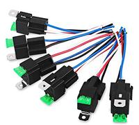 Fasizi 6Pcs 24V 30A Fusibile Relè Interruttore Cablaggio Fusibile a Lama ATO/ATC, Relè Elettrici per Automobili SPST a 4 Pin con Fili 14 AWG Heavy Duty