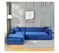 Fasksh Copridivani Elastici in Velluto Turchese Blu Copridivano Angolare Copridivano Chaise Lounge Anti Graffio Gatto Copridivano per Soggiorno (Blu reale, Taglia XL(235-300cm))