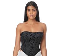 FASLOLSDP Corsetto da donna per tonificare il corpo, intimo modellante per dimagrimento, comodo e invisibile sotto i vestiti, traspirante shapewear top per tonificare il corpo e dimagrire, Nero , XL