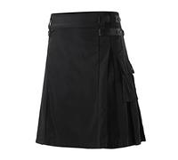 FASLOLSDP Gonna scozzese da uomo kilt originale, tartan kilt in design Wallace con tessuto di lana, ideale per feste scozzesi e damigelle d'onore, tradizionale abito da festa con chiusura lampo
