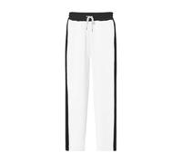 FASLOLSDP Pantaloni da jogging da uomo, invernali, caldi, con tasche, blocco di colore, taglio dritto, sport, comodi per l'autunno, l'inverno, il tempo libero, casual, baggy elastico in vita, bianco